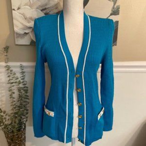 Worldly Things by Styltricot Vintage Teal Cardigan